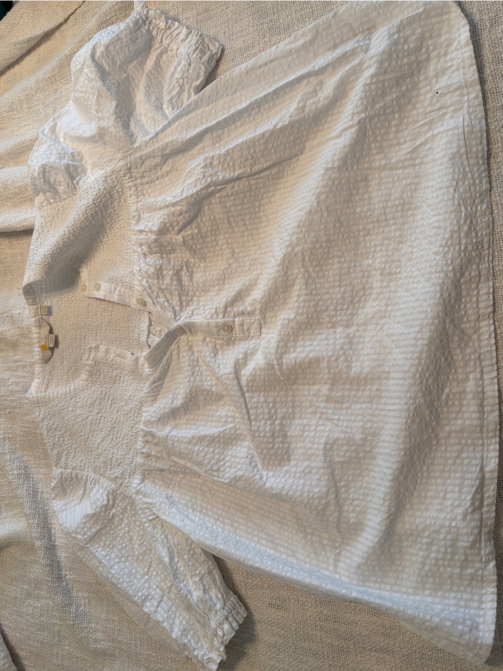Boden Women’s Textured White Top US size 10